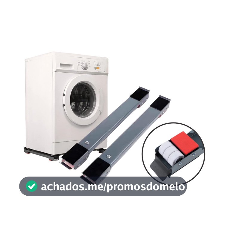 Suporte De Base Com Rodinha Para Geladeira Fogão Máquina Lavar Lousa Base Carrinho até 200kg
