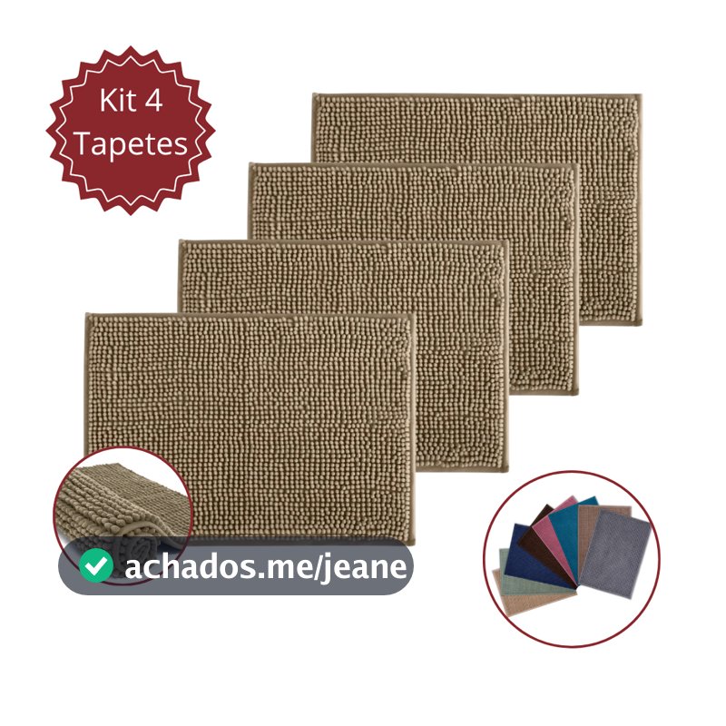 Kit Tapetes de Banheiro Bolinha Popcorn Cores Macio Felpudo Decorativo Moderno