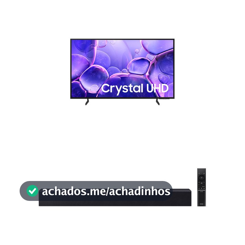 Samsung Smart TV 55" Crystal UHD 4K U8600F + Soundbar HW-B400F