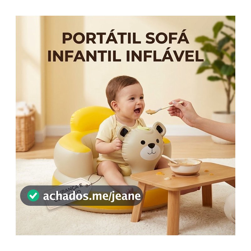 Portátil Sofá Infantil Inflável Urso Cadeira Poltrona Para Bebês Jogos Internos E Externos