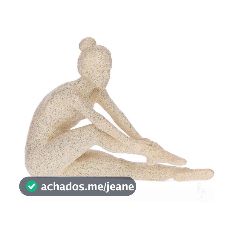 Escultura Bailarina Poliresina 18,5x27cm 20189 Mart