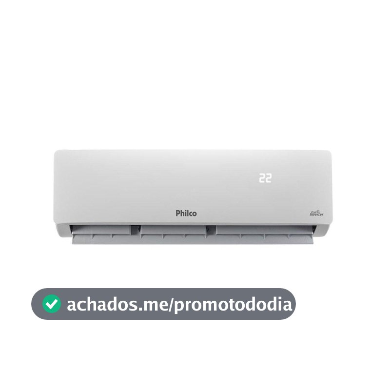 Ar Condicionado Philco 12000 BTUs Philco PAC12FC -Split, Eco Inverter, Frio, Interno+Externo, 220V