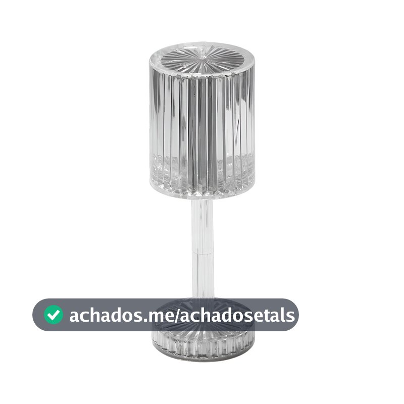 Luminária LED Abajur Acrílico Recarregável Decoração Iluminação Premium Original Profissional Top Durável Resistente