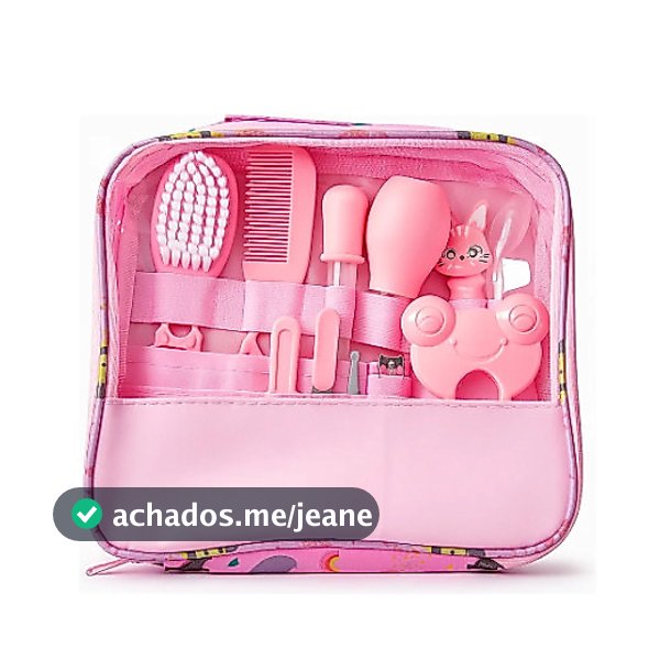 Kit Higiene para Bebê Recém-Nascido 13 Itens com Cortador, Escova, Pente e Acessórios