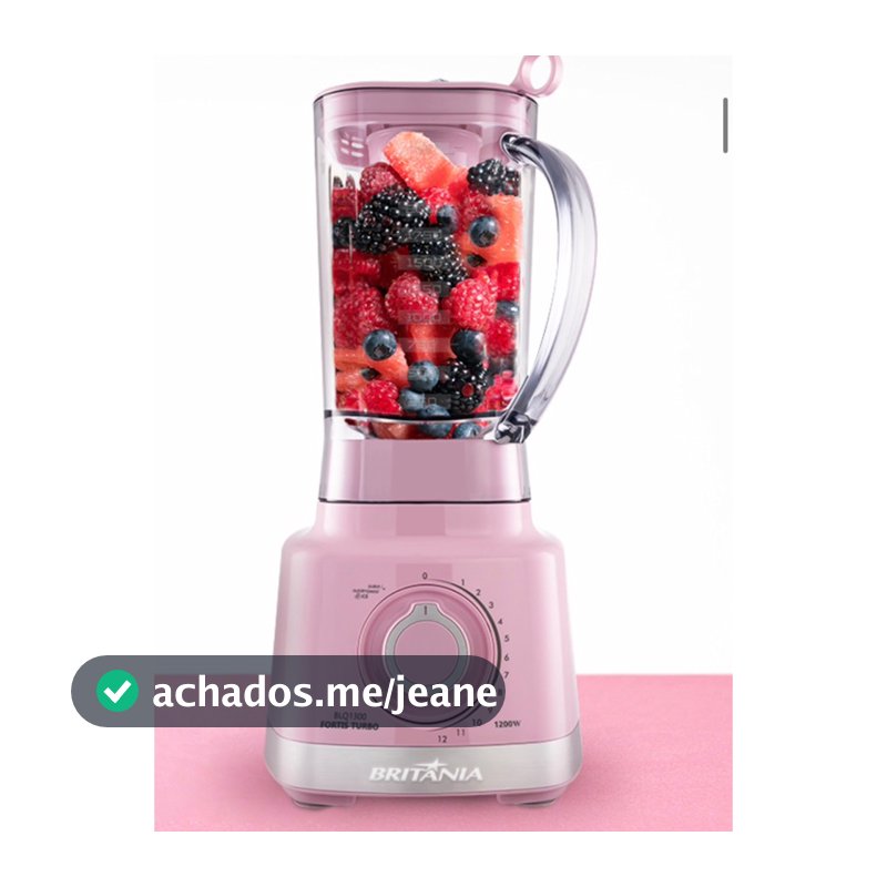 Liquidificador Britânia BLQ1300RS Pro Maxx Turbo 3L 1200w ROSA LANÇAMENTO