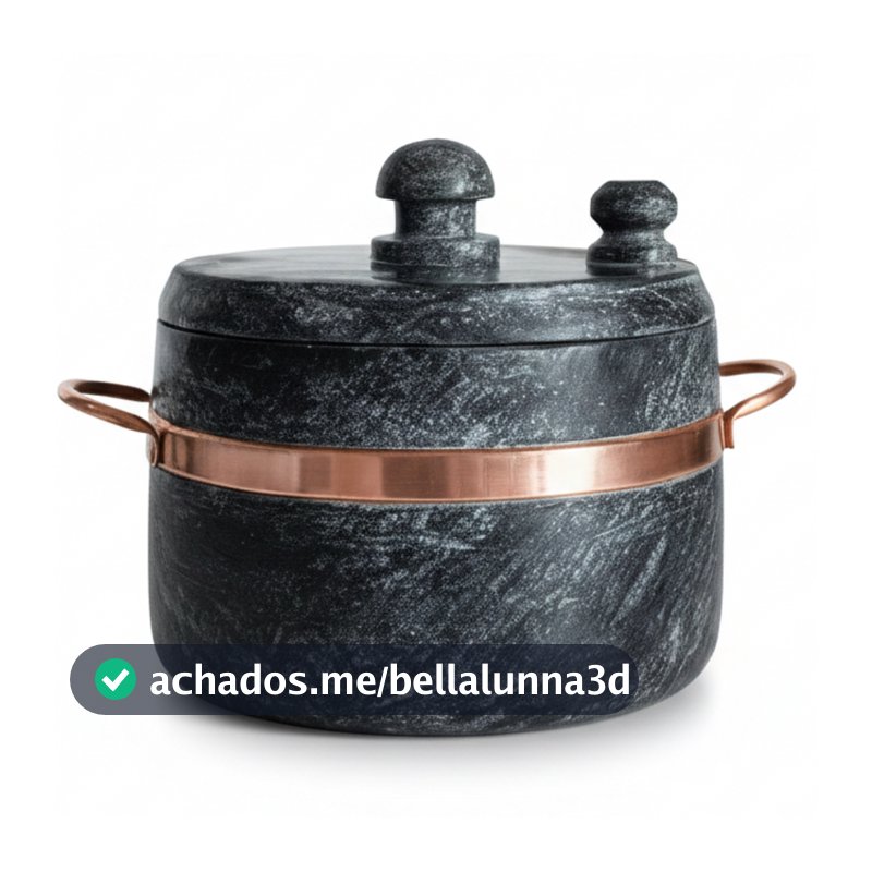 Panela de Pressão em Pedra Sabão Cura Adiantada