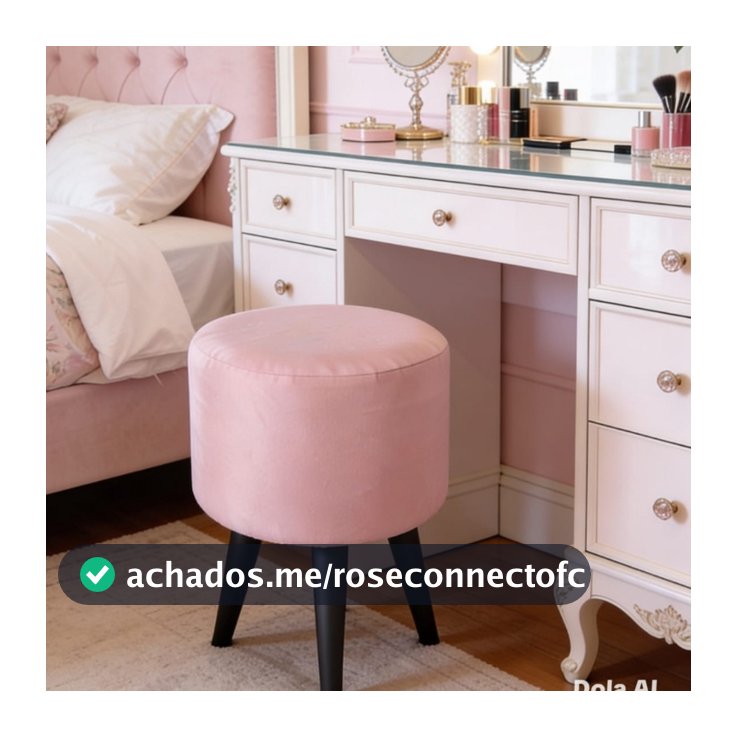 Puff Banqueta Redondo Reforçado - Varias Cores