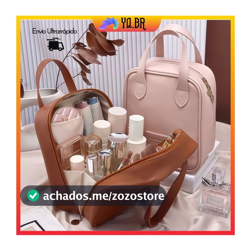 Bolsa de Cosméticos Necessaire Organizador de maquiagem Impermeável Portátil Ideal para o Uso Diário