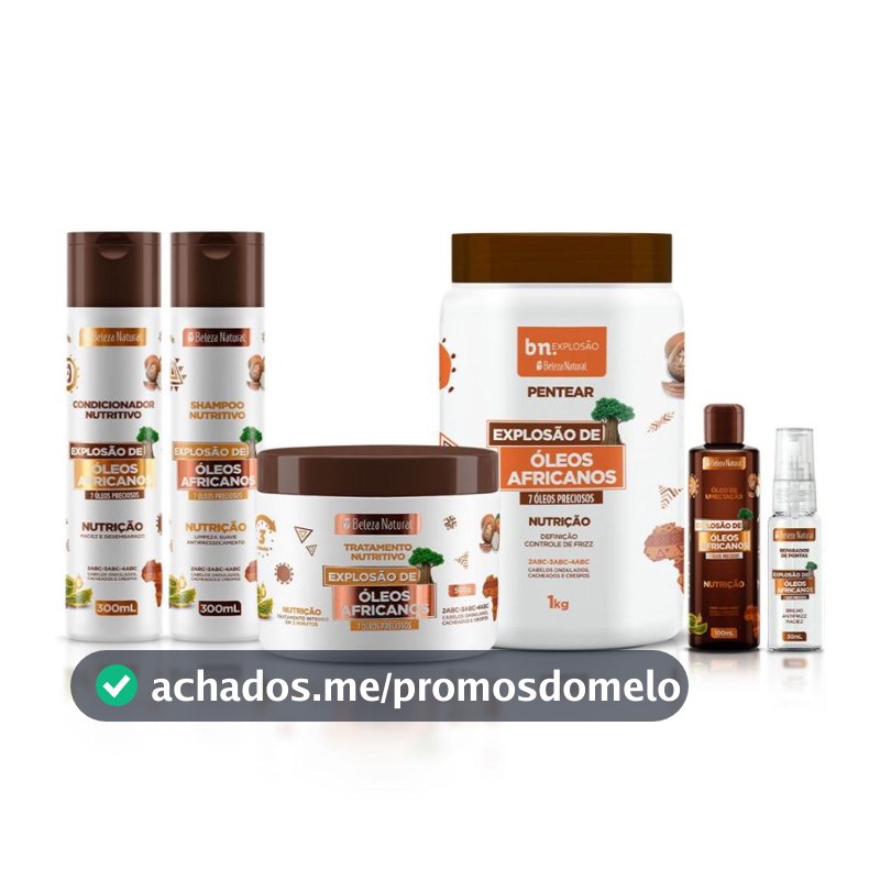 Kit Óleos Africanos + Reparador de Pontas bn.Cachos