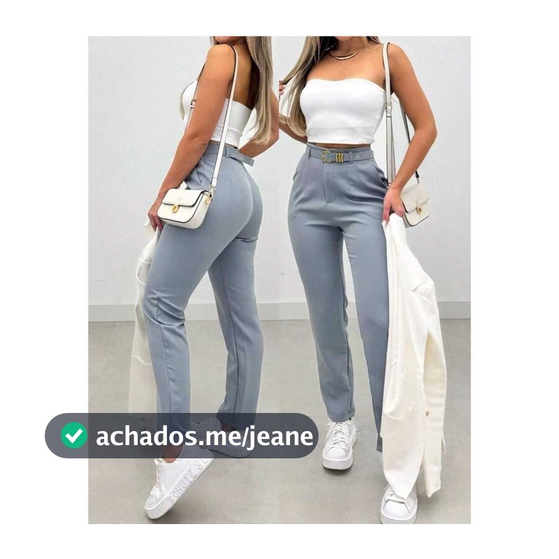 Calça Feminina Alfaiataria Calça Feminina Social Alfaiataria/Com Ziper Lateral