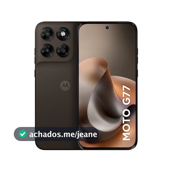 Smartphone Motorola Moto G77 5G 256GB 24GB (8GB RAM + 16GB RAM Boost) Câmera 108MP Ultra-Pixel Amoled 120hz