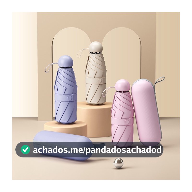 Guarda Chuva de sol Caso Óculos Da Cápsula ultra light mini Sombrinha Bolso