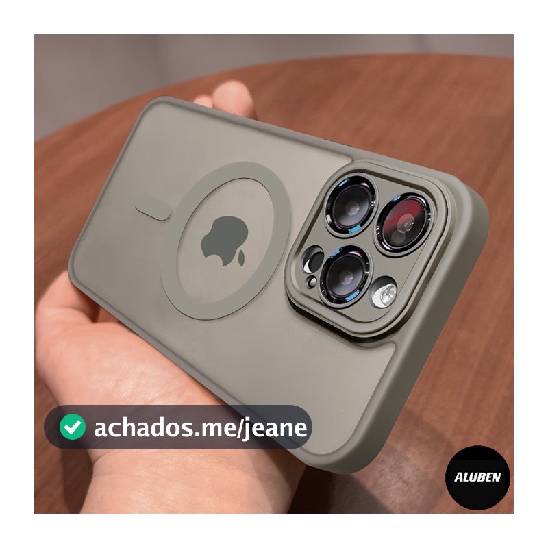 Capa De Carga Choque Magsafe Magnética Case Capinha fosca (2)De Celular Para iPhone 16 11 12 13 14 17 Pro Max 15 17PRO