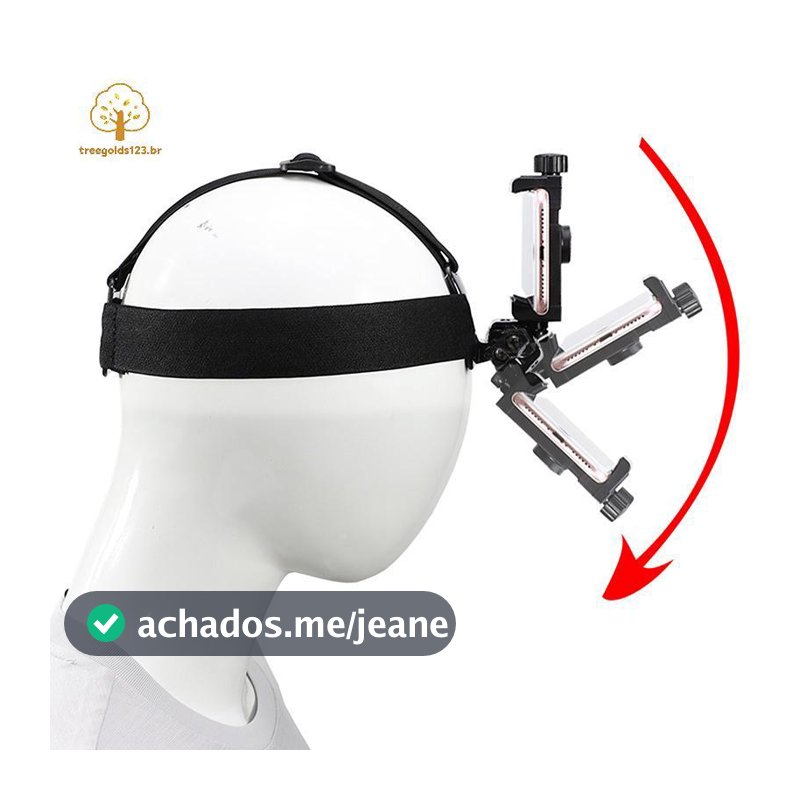 Suporte De Telefone Com Faixa Ajustável TREEG Para Transmissão Ao Vivo E Visão Primeira Pessoa