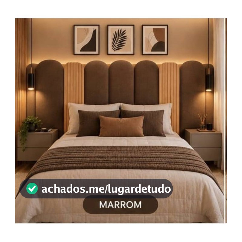 Kit 12 Cabeceira Nuvem + Painel Ripado MDF Para Cama Box Casal King Queen