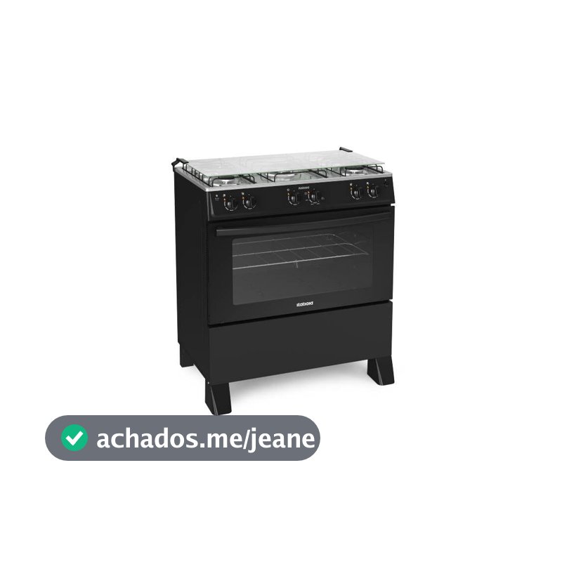 Fogão Itatiaia Star New Piso 5 Bocas Preto Bivolt 3700000361