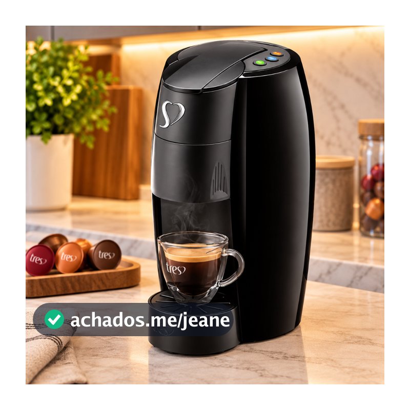 Cafeteira Espresso Três Corações LOV 1250W Máquina de Café Multibebidas Original 127V