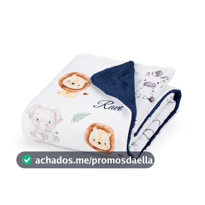 Manta Bebe personalizada,(SEM  BOLINHA) com nome do seu bebê menino e menina.