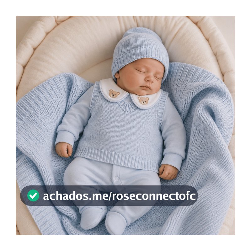Kit Trico Saída de Maternidade para Bebê - Presente Chá de Bebê