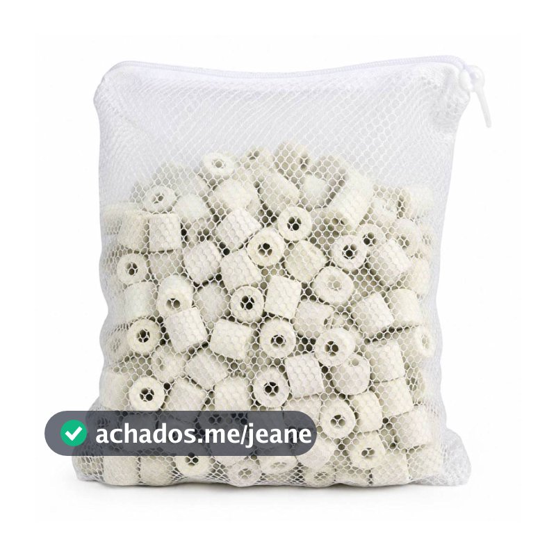 Mídia Filtrante Cerâmica Porosa 1kg Bolsa Inclusa Acquapex filtragem Aquario lago
