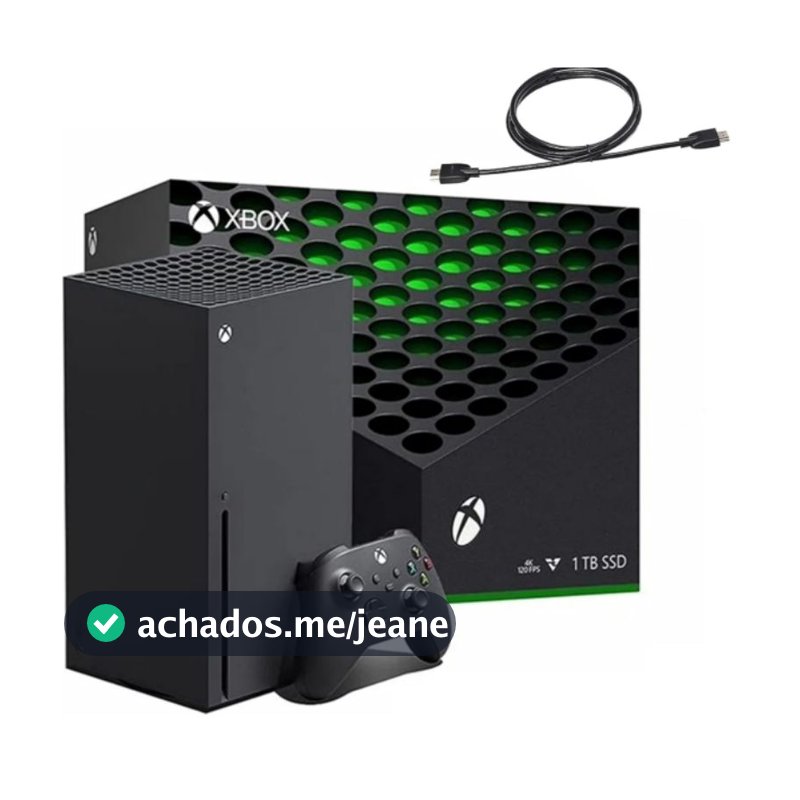 Microsoft Xbox Series X 1TB Black / White NOVO LACRADO