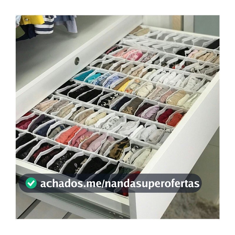 Colmeia Organizadora PP P M G Organizador de Gaveta Guarda Roupa Dobrável Roupas Íntimas Camisetas Meias