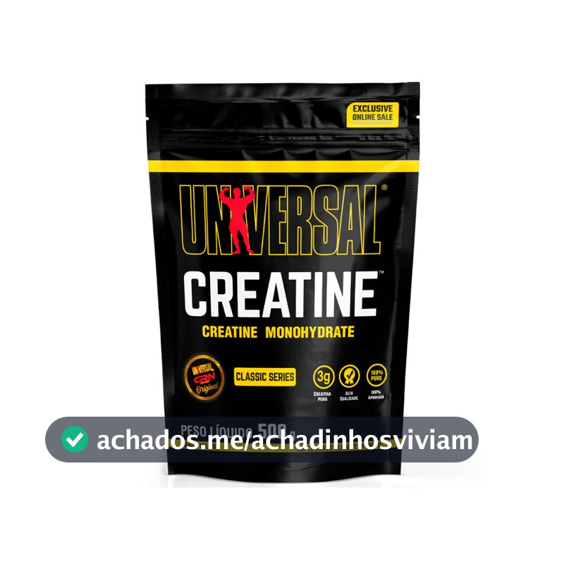 Creatina Monohidratada Sem Sabor Refil 500g - Universal Nutrition
