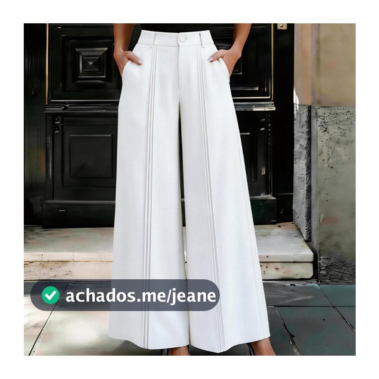Calça Pantalona Elegante E Chique Com Design De Perna Plissada, Adequada Para O Outono P M G