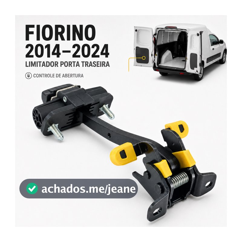 Limitador Da Porta Traseira Bau Fiat Fiorino 2014 A 2024