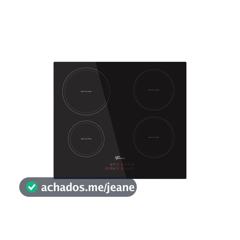 Cooktop de Indução Fischer Mesa Vitrocerâmica 4 Bocas Touch Screen 220V