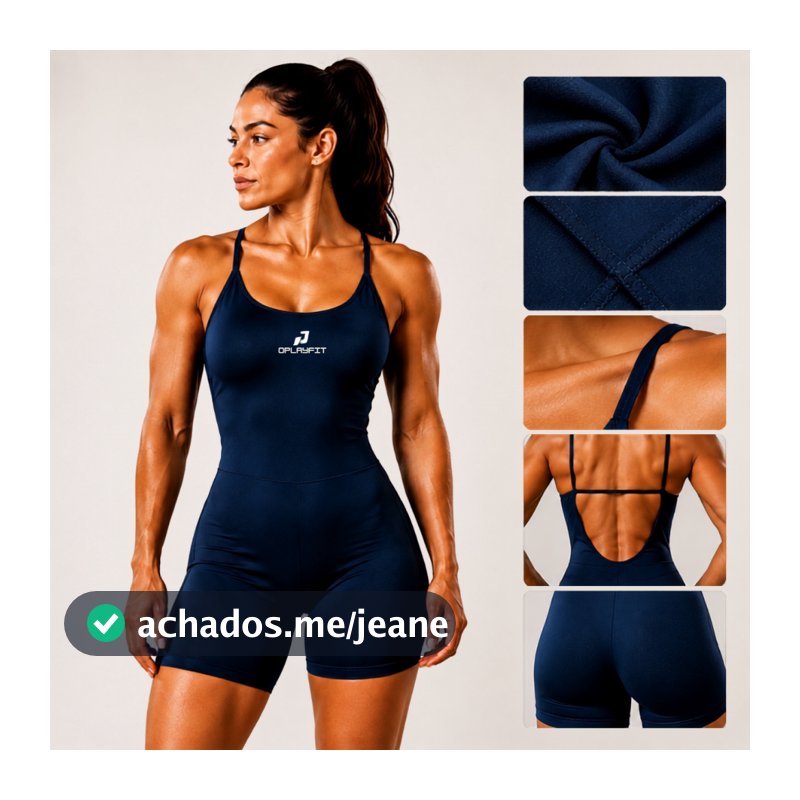 Macaquinho Feminino Fitness Alça Fina Short Modelador Confortável Treino Academia Verão