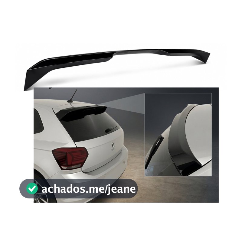 Aerofolio Polo Gts Gti Msi Black Piano Plástico Abs 2018 2019 2020 2021 2022 2023 2024 2025 2026 2027 Pintado