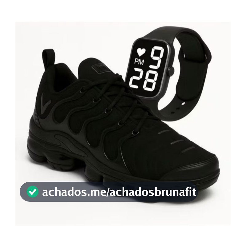 Tênis Masculino Casual Estiloso de Confortável Super Top Leve Macio Promocao Na Moda Envio Ja Ideal Dia a Dia + Relogio