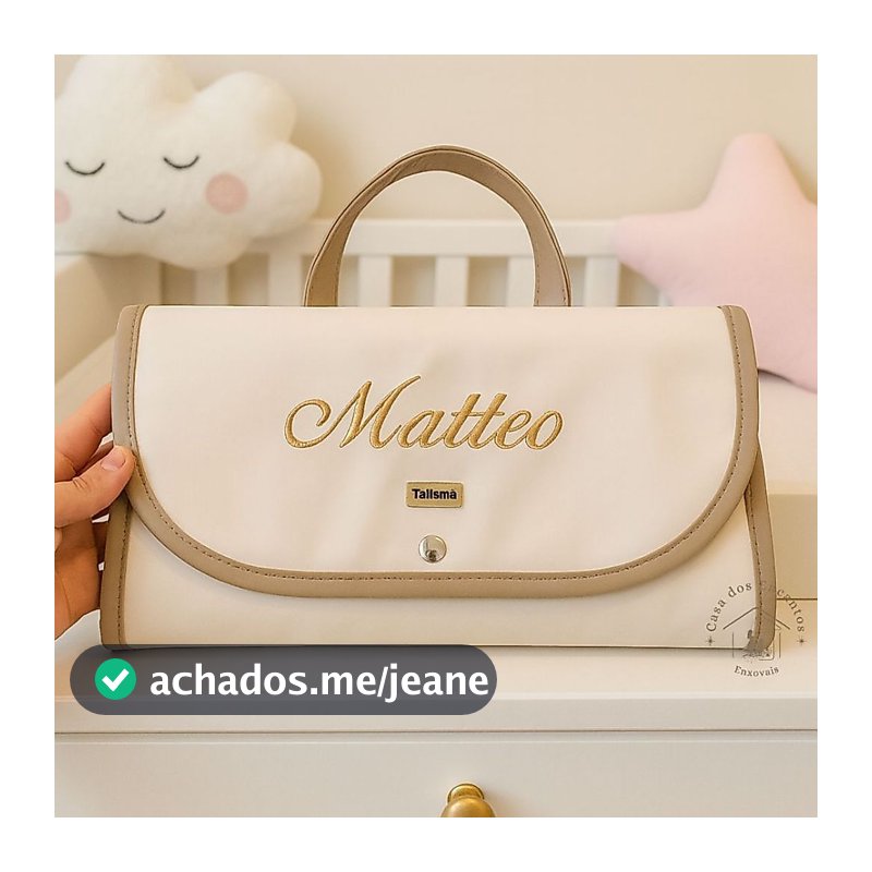 Trocador Portátil Personalizado Trocador Carteira Dobravel Impermeável para Passeios com Bebê