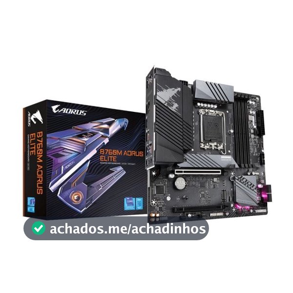 Placa Mãe Gigabyte B760m Aorus Elite Ddr5 Hdmi Intel