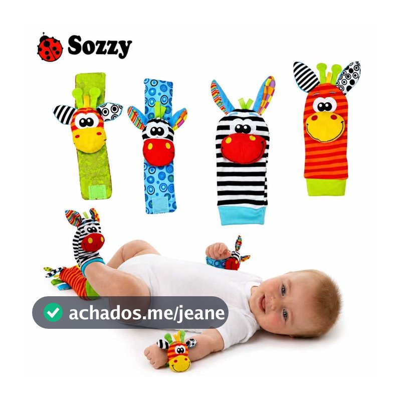 Kit Sozzy Meias E Pulseiras Com Chocalhos - Envio em 24 Hrs