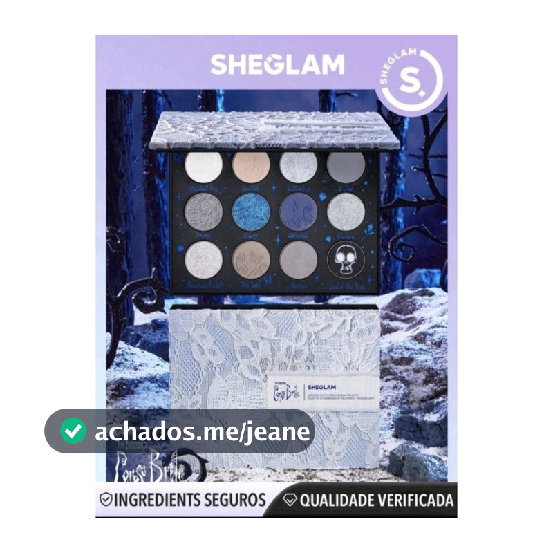 Sheglam - Paleta de sombras da Noiva Cadáver ( Corpse Bride) ●Edição limitada