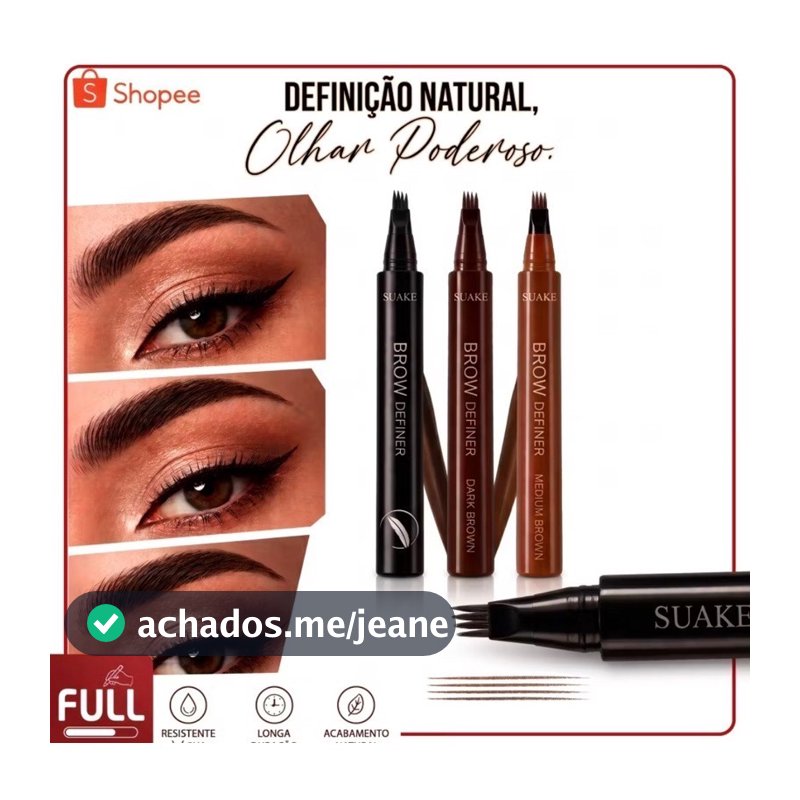 Caneta Microblading Fio a Fio Preenche Falhas da Sobracnelha Maquiagem - LYZZHARA