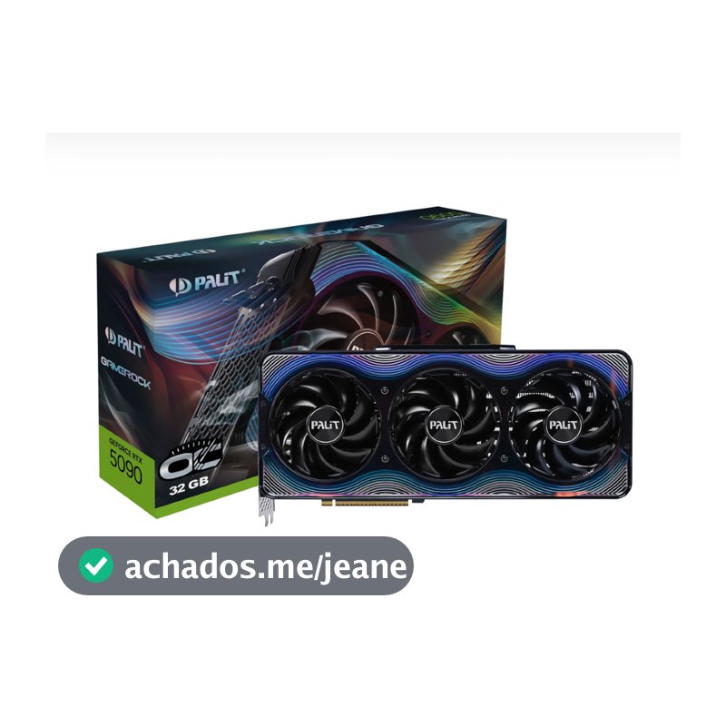 Placa de Vídeo Palit GameRock OC 32GB GeForce RTX5090 GDDR7 - NE75090S19R5-GB2020G