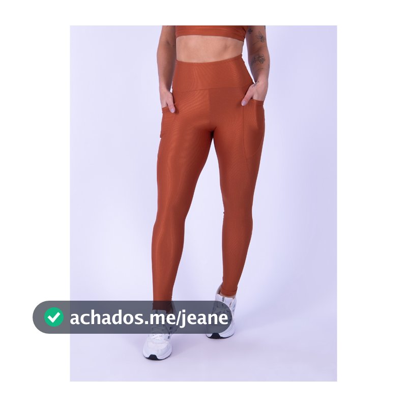 Calça Legging de Poliamida Wonder Lush com Bolso