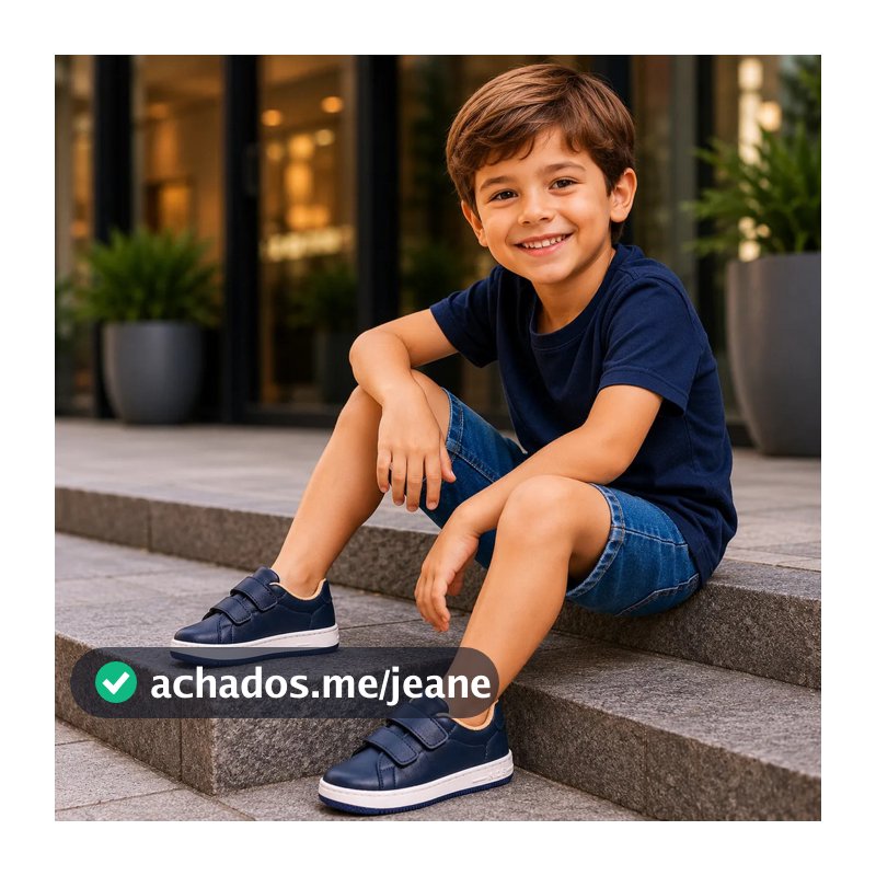 Tênis Infantil Carrapicho Casual Menino Social Estilo Homem Casamento Festa Formatura Dia Dia Fácil de Calçar