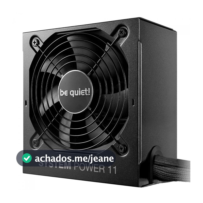 Fonte Be Quiet System Power 11 U, 750W, 80 Plus Bronze, ATX 3.1, PFC Ativo, Preto, BP012U2