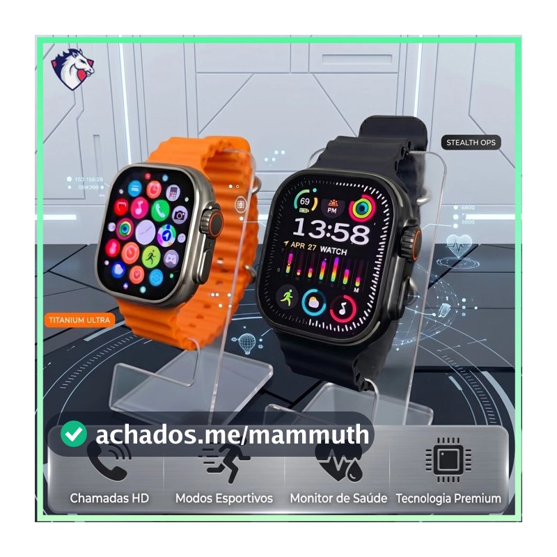 Smartwatch 10 Ultra Plus Bluetooth Relógio Inteligente para Esporte Trabalho Academia Chamada