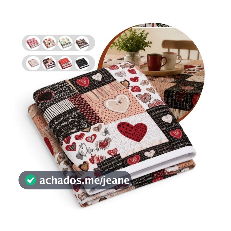 Toalha de Mesa Plástica Térmica Impermeável Estampada para mesas 4 6 8 Cadeiras e Lugares