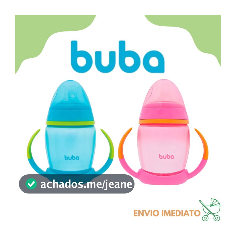 Copo Infantil treinamento para Bebê com Alça e Bico em Silicone Buba