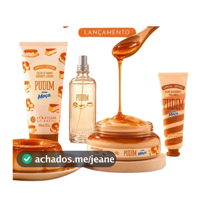 Kit Compotas Corporais L'Occitane brésil Pudim Moça Lançamento