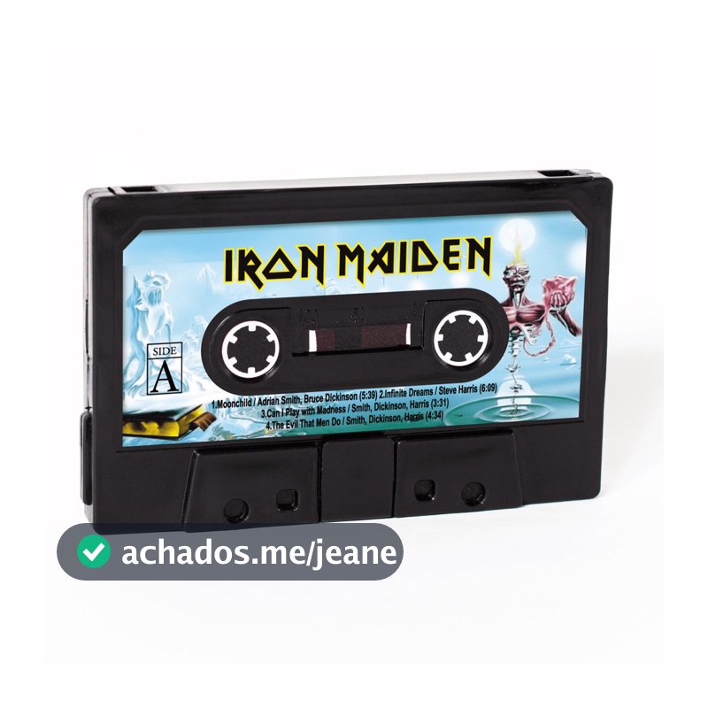 Carteira K7 - Iron Maiden (Seventh Son of a Seventh Son) - Carnaúba Estúdio