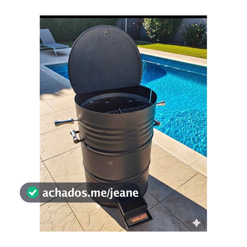 churrasqueira 200l - gaúcha legitima defumadora completa com grelha e espeto para costela premium com grelha e espeto