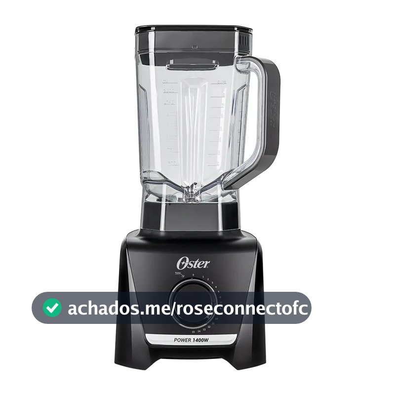 Liquidificador Oster Preto 3,2 Litros 15 Velocidades + Pulsar Preto 220V