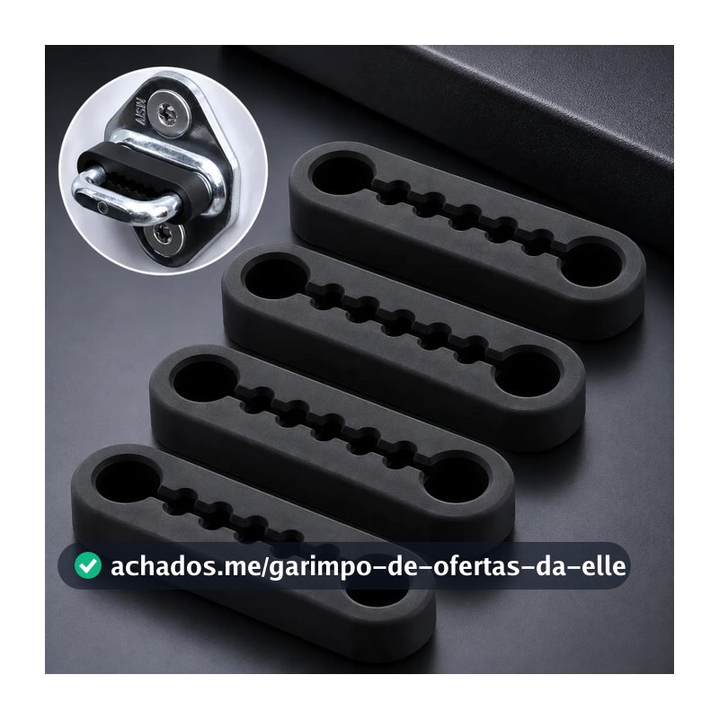 Kit 4 Protetor Trava Porta Carro Silicone Premium Antiruído